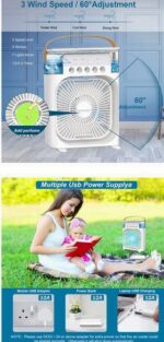 Aire Acondicionado 3 en 1  Ventilador Portátil Humidificador y aromatizador - Imagen 8