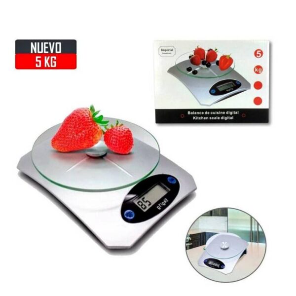 BALANZA GRAMERA  DE VIDRIO DIGITAL BALANZA  5KG