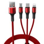 CABLE 3 EN 1 ROMAX 60W CARGA REFORZADA 6A