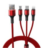 CABLE 3 EN 1 ROMAX 60W CARGA REFORZADA 6A