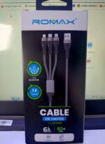 CABLE 3 EN 1 ROMAX 60W CARGA REFORZADA 6A - Imagen 4