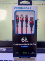 CABLE 3 EN 1 ROMAX 60W CARGA REFORZADA 6A - Imagen 5