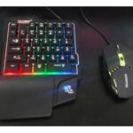 Kit Teclado Una Mano Mouse Gamer Celular Yelandar N3000 Rgb