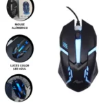 MOUSE CON CABLE OPTICLA