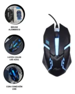 MOUSE CON CABLE OPTICLA