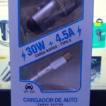 CARGADOR DE AUTO ENTRADA C 30W 4.5A