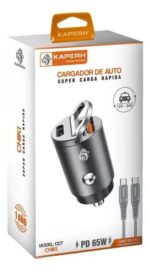CARGADOR DE AUTO KAPERH 65W - Imagen 4