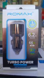 CARGADOR CIGARRERA DE AUTO ROMAX 66W