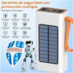 Cargador portátil solar  50000mAh Sanci con múltiples puertos USB, carga rápida 2.1A y pantalla para monitoreo de energía modelo dc-4953 - Imagen 5