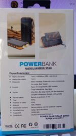 POWER BANK SOLAR 30000 MARCA SUPER 45W - Imagen 3