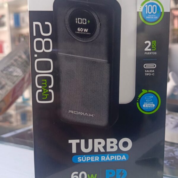 CARGADOR PORTATIL 28000 60W TCP0175