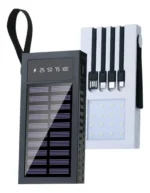 POWER BANK 40000MAH SOLAR LUZ LED USB TIPO C SANCI