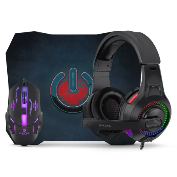 Kit Gamer Bravio 3 en1 Auricular + Mouse + Pad Mouse