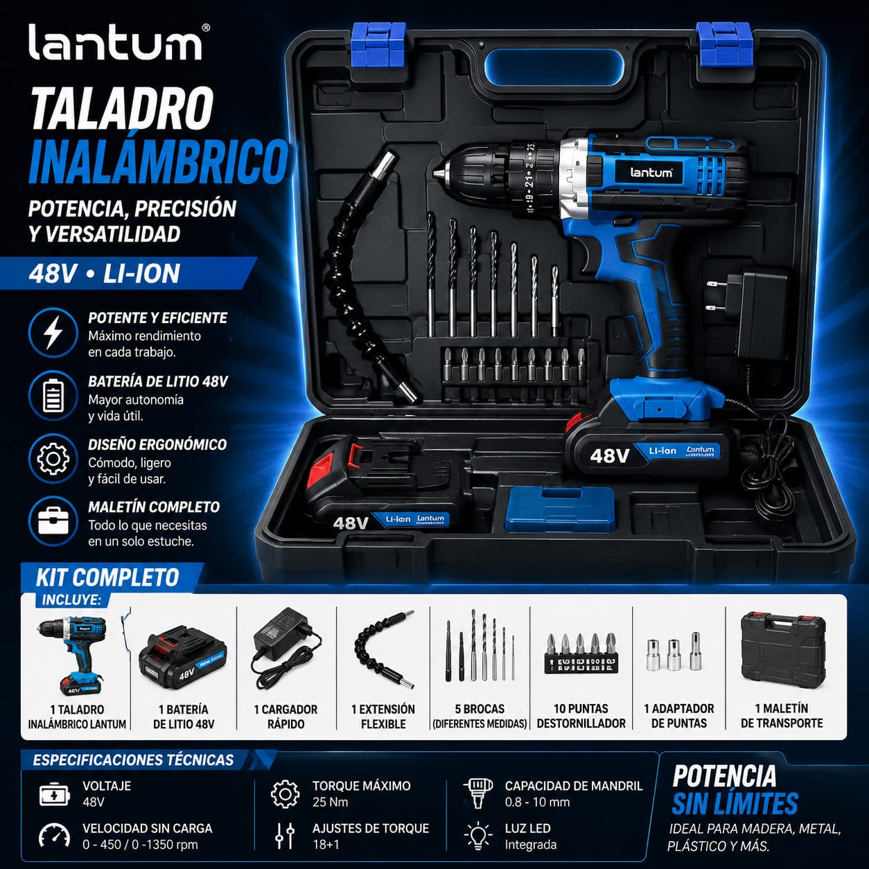 e577dc23-76c8-41c0-82a4-875dadfdaa31 TALADRO SU-5073 LANTUM - Imagen 1