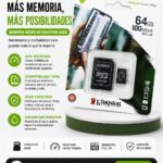 TARJETA DE MEMORIA MICROSD KINGSTON 64GB.